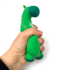 Giocattolo a forma di asino squishy elastico a forma di cavallo verde