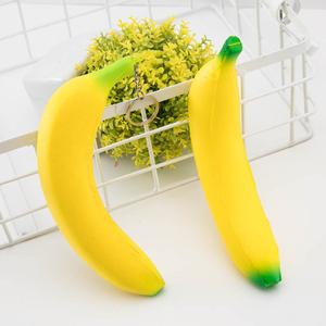 Banana elastica Super Squishy a lenta crescita sensoriale Fidget Fruit Toys Sollievo dallo stress