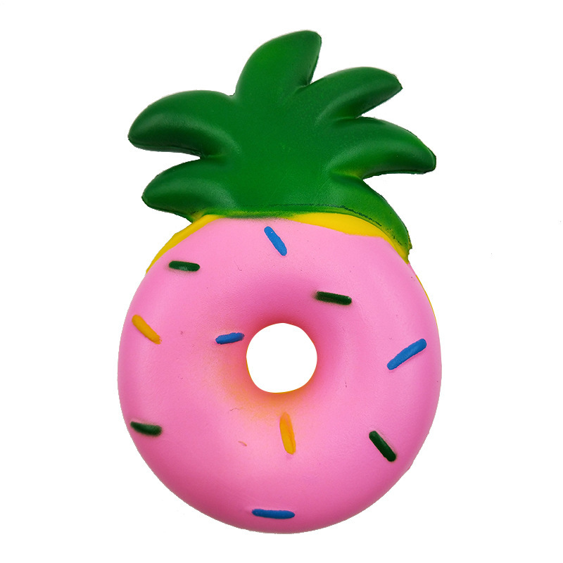 Giocattolo Squishy Fidget a crescita lenta con ciambella all'ananas per bambini e adulti