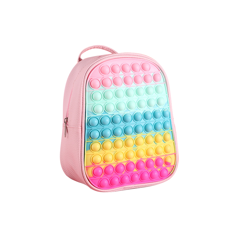 Zaino grande Pop Fidget Borsa da scuola Pop It per bambini carini 